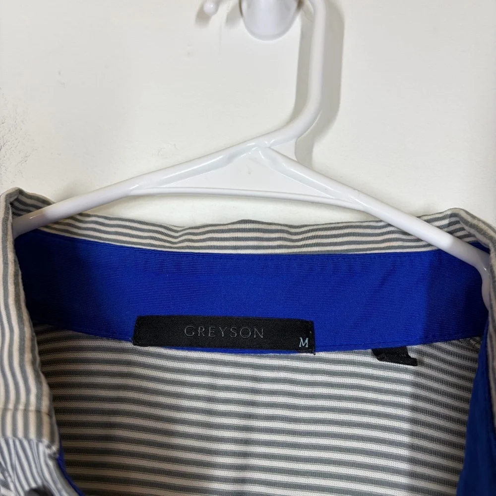 Greyson Men’s Stripe Polo Size Medium - Picture 8 of 9